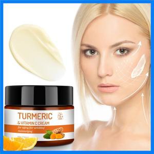 강황 VC 크림은 호호바 오일 알로에 베라 히치 헤이즐이 풍부하여 안색과 얼굴 피부 관리를 밝게 해줍니다.