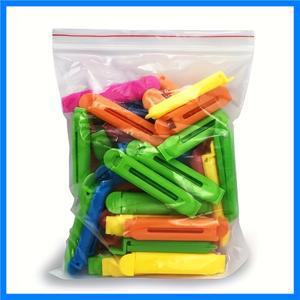 12개 휴대용 주방 보관 식품 스낵 밀봉 클립 실러 클램프 플라스틱 도구 주방 액세서리 식품 백 클립