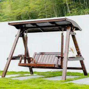 원목 그네 야외 인테리어 조립식 스윙체어 라탄 실외