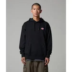 매장정품 DICKIES 디키즈 와펜 스몰 로고 후드티 Black DK013107BLK 893687