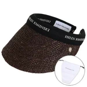 25FW 여성 비앙카 8 바이저햇 초콜릿블랙로고 더스트백 포함 HAT52204 CHOCOLATEBLACKLOGO PKG