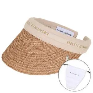 25FW 여성 비앙카 8 바이저햇 누가네츄럴로고 더스트백 포함 HAT52204 NOUGATNATURALLOGO PKG