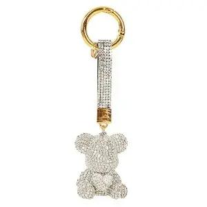 큐빅 키홀더 곰돌이 지갑 가방 열쇠 참장식 (WFK61O4)