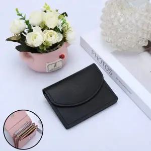고급스러운 심플 3칸 반지갑 여자 버클 카드지갑 동전 (WFJ5X6L)