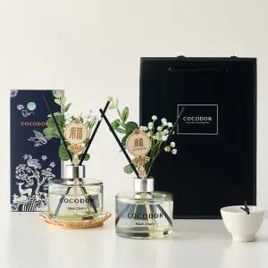 [1개 + 1개] 코코도르 전통 디퓨저 200ml X 2개 쇼핑백 포함 실내방향제 전통선물 집들이선물