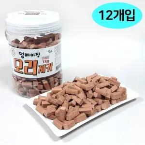 오리 통간식 x 강아지 12개입 멍메이징 1박스 1kg (WFJR3G2)