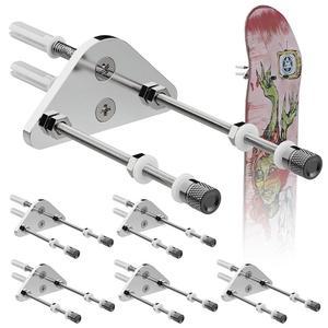 [미국배송] 가젯잔 6개 스케이트보드 벽걸이 디스플레이 스케이트 데크 수납용 알루미늄 걸이 수직으로 플로팅 장식 벽용 홀더(삼각형)