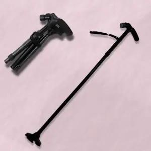 실버보행기 어르신 네발 미끄럼방지 LED랜턴 할아버지지팡이 5단 (WFJ7C41)