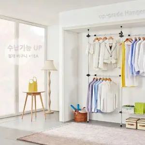 [하프클럽/]작업실행거 국내생산 옷걸이 우수 옷정리대 바구니1단