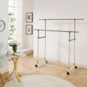 [하프클럽/]2단행거 정리대 자취방 2단 무빙 행거대 2단조절