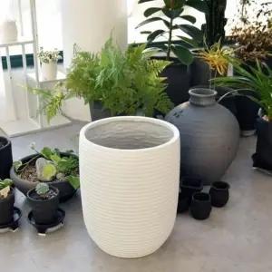 ksr 마블 가로줄무늬 원형팽이 화분 30x39cm (WFJ7PLA)