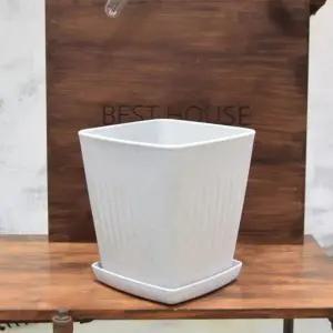 ksr 플라스틱화분 HM 가로줄사각(1호) 23x23x25cm (WFJ7PNS)