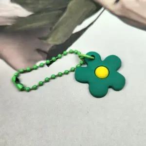 꽃 키링 플라워 키홀더 컬러 가방 그린 데이지 (WFJSPVO)