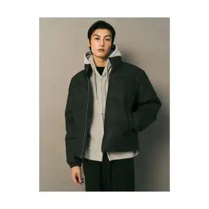 에잇세컨즈 8SECONDS 페이크 레더 퀼티드 푸퍼 애쉬 425Y3ZLY64 123764