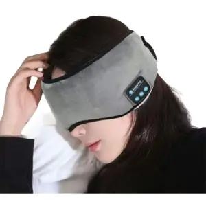 블루투스 수면 안대 이어폰 음악감상 스마트 충전식 암막 다크그레이 딥슬