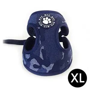 강아지 하네스 밀리터리 하네스 네이비 XL (WFJ7UAG)
