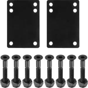 파티킬 스케이트보드 라이저 패드 나사 세트 2팩 3mm 고무 충격 상승 8개 장착 너트 크루저용 하드웨어