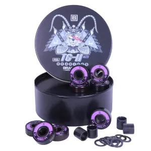 BRAVORD TG11PRO 스케이트보드 베어링 와셔 및 스페이서가 있는 블랙 세라믹 볼 베어링(8팩)