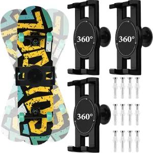 드라브포이 3종 스케이트보드 데크 벽걸이 360° 회전 범용 수평으로 모든 각도로 플로팅 디스플레이 걸이