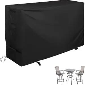 스타크루 바 높이 파티오 세트 커버 하이탑 테이블용 야외 비스트로 및 의자/야외 하이 스툴 세트용 가구