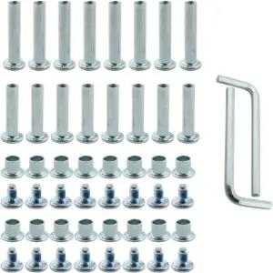 YHXiXi 16pcs 인라인 스케이트 마운팅 나사 롤러 브레이크 볼트 키트 블레이드 휠 너트 렌치 교체