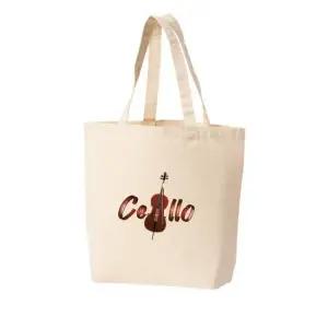 에코백 첼로 CELLO 바이올린 배울까 첼로 배울까 토트백 에코백 숄더백 여성가방 캔버스 핸드백 크로스백