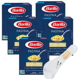 (5팩) 파스티나 파스타 u2013 수프용 작은 별 모양 비 GMO 듀럼 밀로 만든 코셔 인증 번들 5-in-1 계량