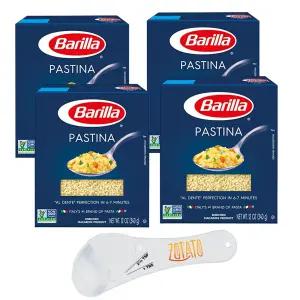 (4팩) 파스티나 파스타 u2013 수프용 작은 별 모양 비 GMO 듀럼 밀로 만든 코셔 인증 번들 5-in-1 계량