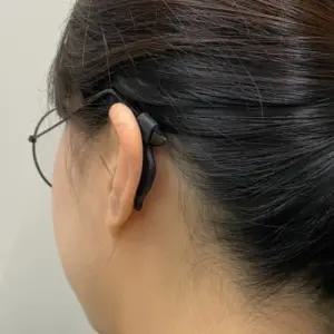 블랙 안경귀받침 2P 실리콘 귀고무 고리형 안경다리팁 (WFK92XF)