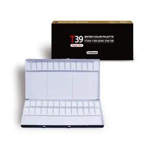 신우아트 타이탄 수채화 알루미늄 미니 무광 39칸 팔레트/T39파레트 (WFK93C8)