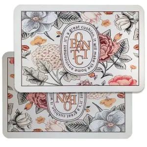 빨아쓰는 논슬립 규조토 욕실 발매트 플라워가든 (WFKAC9T)