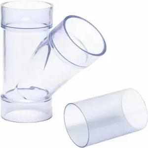 POWERTEC 2-1/2 인치 ID Y 피팅 OD 먼지 수집 파이프 어댑터 및 스플라이스가 있는 2 1/2 호스 커넥터 1