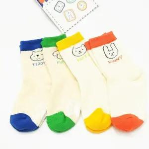 유아 아동 양말 테디프렌즈선물세트 4족세트