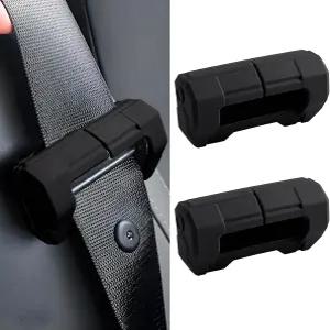 vvag 2PCS 자동차 안전벨트 버클 커버 긁힘 방지 실리콘 클립 보호 부드럽고 내구성이 뛰어난 남성용
