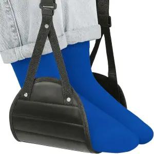 비행기 여행용 풋 해먹 메모리 폼 및 사무실용 조절 가능한 슬링