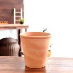 독일산 마블링(살구색) 토분화분 로즈분2호 14x14cm (WFKADAQ)