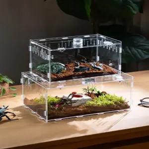 아크릴사육장 투명 조립형 양서류 크레 집 도마뱀사육장 키우기