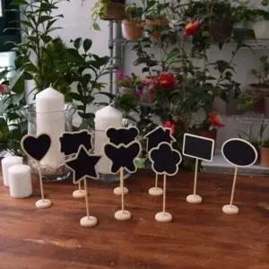 화분 데코레이션용(스텐드 나무칠판 이름표) 18cm (WFKAEDW)