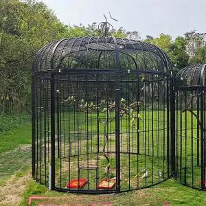 스텐 원숭이 사육장 앵무새 조류 원형 새집 새장 가정용 대형 철망 야외 닭장 철장