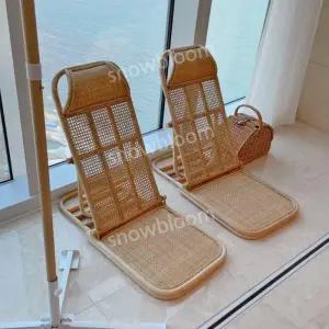 야외 테라스 비치 의자 리조트 호텔 카페 라탄