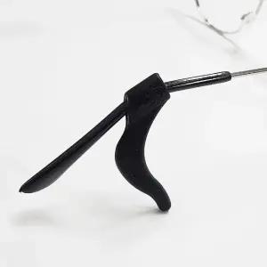 걸이 블랙 안경 다리 실리콘 대형 (WFKB45T)
