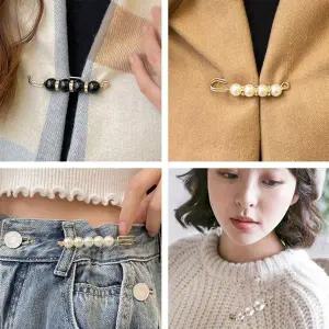 [하프클럽/]칼라 8종 진주 다용도 패션 옷핀 브로치 크피스탈 세트