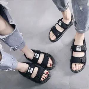 [하프클럽/]스트랩 샌들 남녀공용 여름 슬리퍼 샌달 샌들화