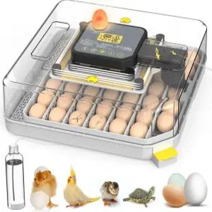 제미로 닭 오리 메추라기 및 앵무새 알 부화를 위한 48개의 인큐베이터 충전 급수 시스템을 통한 완전 자동