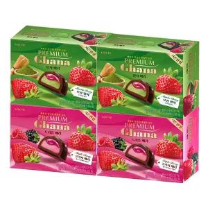 롯데 프리미엄 가나 트리플 베리 68g+말차 베리 68gx각2개(총4개) / 26년 겨울시즌