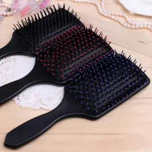 ( )광폭 정리 사각 브러쉬 드라이 빗 헤어 쿠션 미용