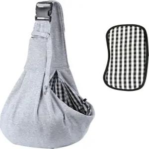 소형견을 위한 카넴크 반려견 슬링 캐리어 고양이 강아지 반려동물 최대 16.5파운드 편안한 하드 바텀