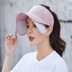 여성 스포츠 썬캡(핑크) 햇빛가리개모자 썬모자