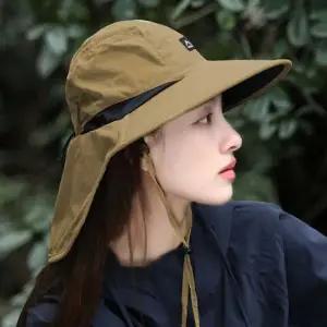 여성 캠핑 등산 넥커버 아웃도어 햇빛가리개 모자