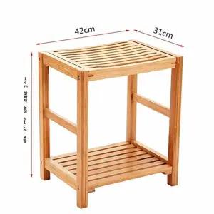 긴 나무 벤치 목욕탕 원목 클래식 수납 일체형 의자